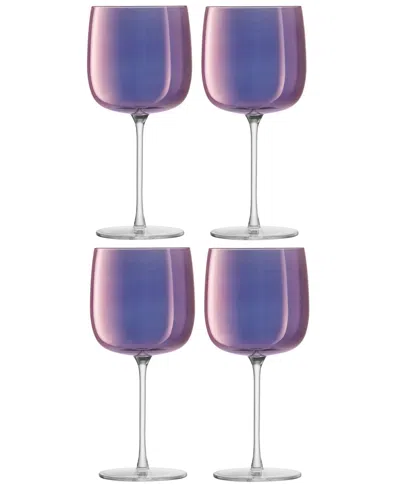 Lsa International Aurora Wine Glass 15oz Polar Violet X 4