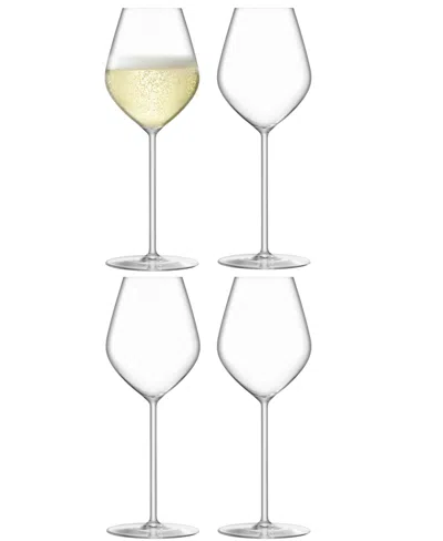 Lsa International Borough Champagne Tulip Glass 10 oz Clear X 4 In No Color