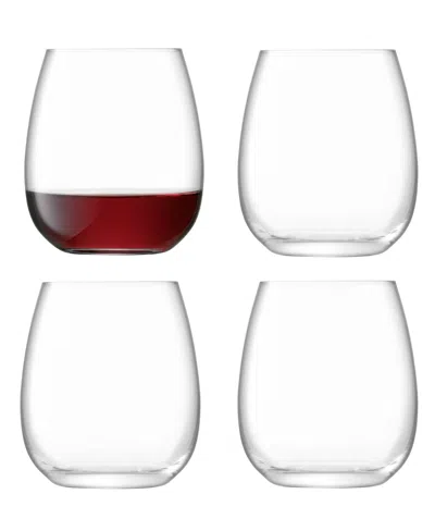 Lsa International Borough Stemless Glass 15 oz Clear X 4 In No Color