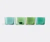 Lsa International Gems Tealight Holder Set In Green
