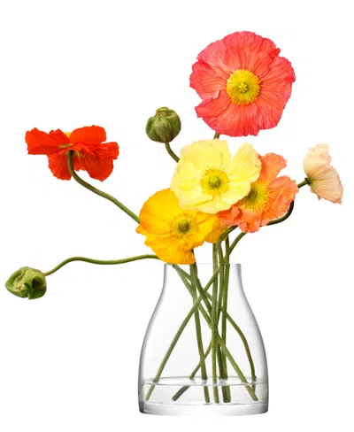 Lsa International Flower Kiln Vase H8.25in. In Clear