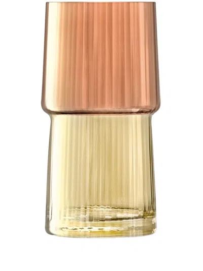 Lsa International Gems Vase (23 Cm X 12 Cm) In Orange