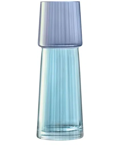 Lsa International Gems Vase (32 Cm X 11.5 Cm) In Blue