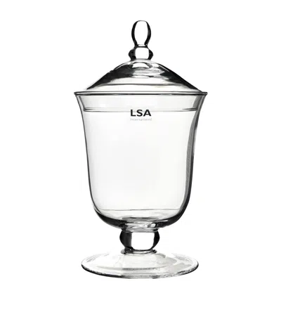 Lsa International Glass Bonbon Jar In Clear