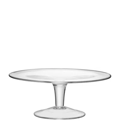 Lsa International Glass Cake Stand In Transparent