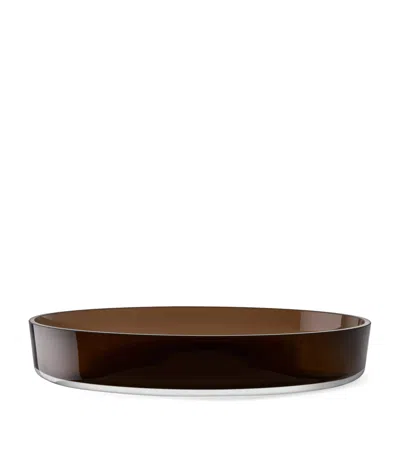 Lsa International Glass Collective Bowl In Brown
