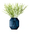 Lsa International Glass Rotunda Vase In Blue