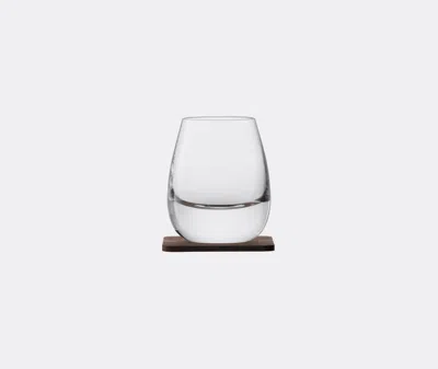 Lsa International Set Of Two Islay Whiskey Glass And Coaster In Clear