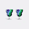 Lsa International Folk Wine Glasses (set Of Two) In Multicolor