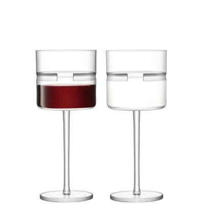 Lsa International Horizon 2 Piece 13.1875 Oz. Red Wine Glass Set In Clear