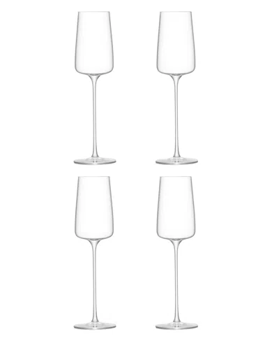 Lsa International Metropolitan Champagne Flute 8oz Clear X 4 In Transparent