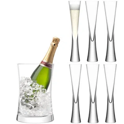 Lsa International Moya 7 Piece Serving Set In Clear