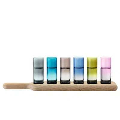 Lsa International Paddle 2 Oz. Shot Glass Set In Multi