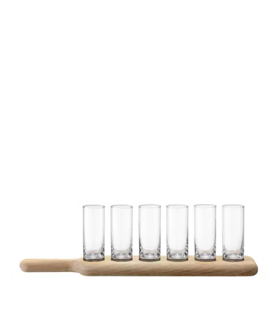 Lsa International Paddle Vodka Set Clear In Transparent