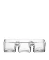 Lsa International Serve Trio Dish In Clear Glass