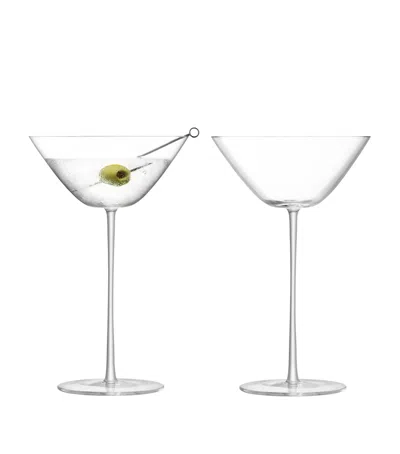 Lsa International Set Of 2 Bar Culture Cocktail Glasses In Transparent
