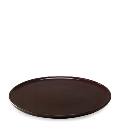 Lsa International Set Of 2 Porcelain Collective Dinner Plates In Brown