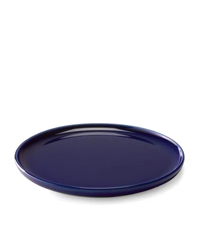 Lsa International Set Of 2 Porcelain Collective Starter Plates In Blue