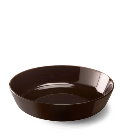 Lsa International Set Of 2 Porcelain Collective Starter/pasta Bowls In Brown