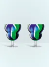 Lsa International Folk Wine Glasses (set Of Two) In Multicolour