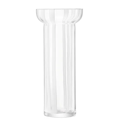 Lsa International Stripe Vase In Transparent