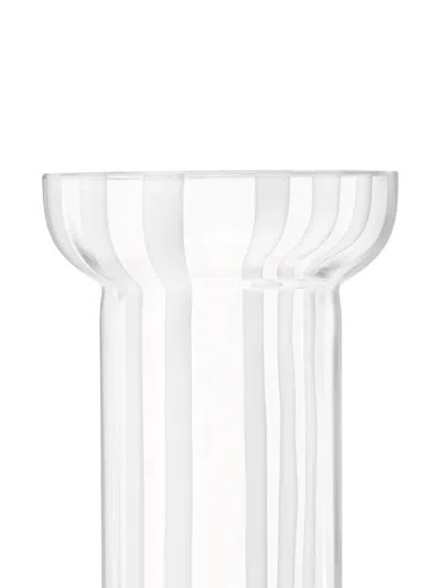 Lsa International Striped Vase (31.5cm X 14cm) In Transparent