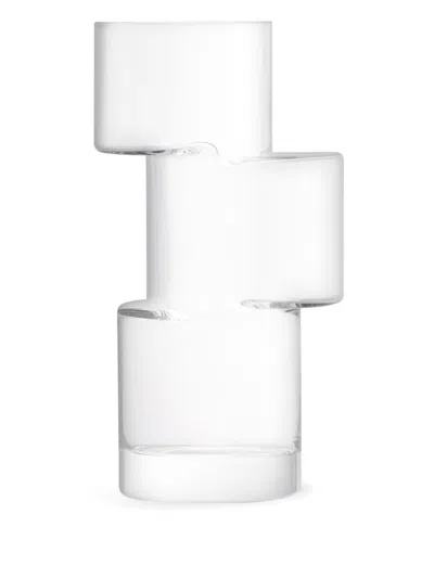 Lsa International Tier Vase (26cm X 14cm) In Transparent