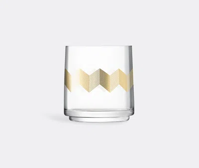 Lsa International Chevron Lantern And Vase In Gold