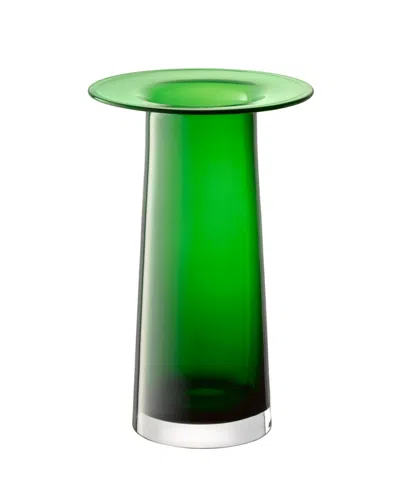 Lsa International Victoria Vase H14.25in In Fern Green Glass