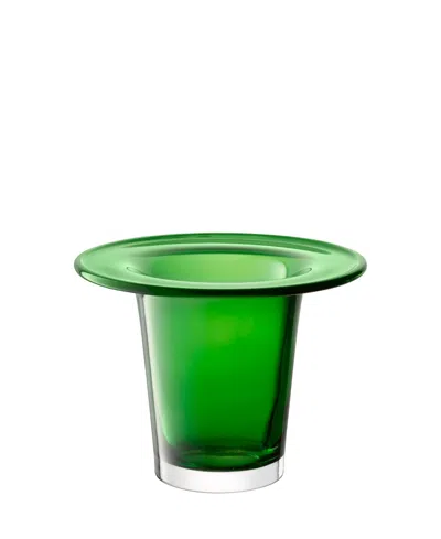 Lsa International Victoria Vase/lantern H7.5in In Fern Green Glass