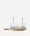 LSA INTERNATIONAL LSA INTERNATIONAL VODKA SERVING SET WITH OAK PADDLE
