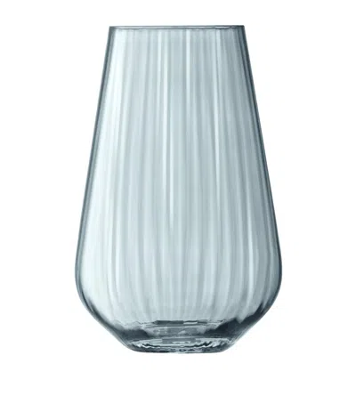 Lsa International Zinc Vase In Grey
