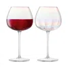 Lsa Iridescent Wine Glasses, Set Of 2