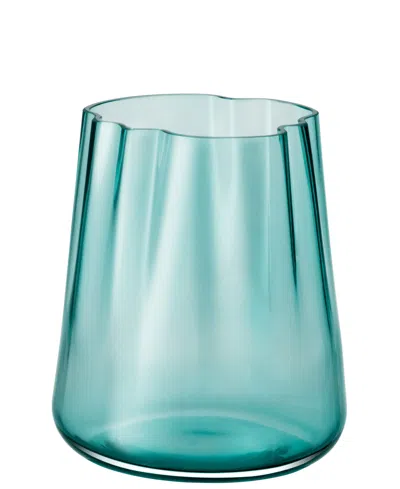 Lsa Lagoon 9.37" Glass Vase In Green