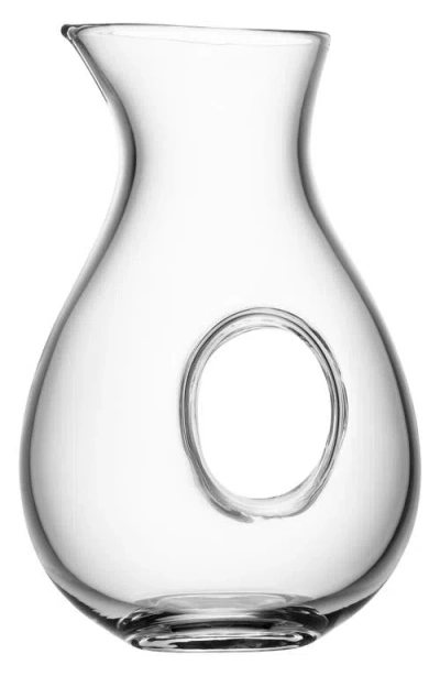 Lsa Ono Glass Jug In Transparent