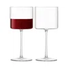 Lsa Otis Red Wine Glass, Set Of 2 In Clear