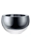 Lsa Platinum Glass Host Bowl In Black