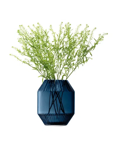 Lsa Rotunda 7.75" Vase In Blue