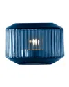 Lsa Rotunda Tealight Candleholder In Sapphire