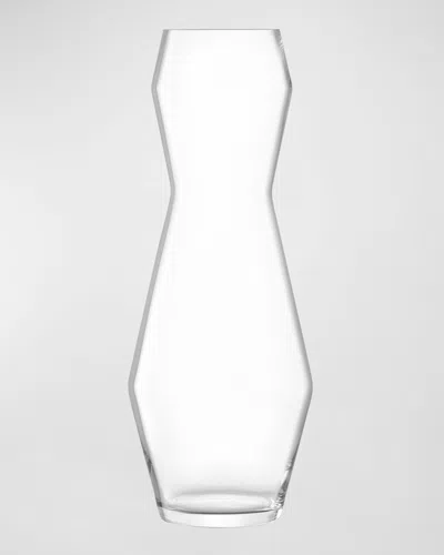 Lsa Sculpt 25.5" Vase, Clear In White