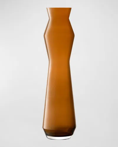 Lsa Sculpt 39.25" Vase, Cognac In Brown