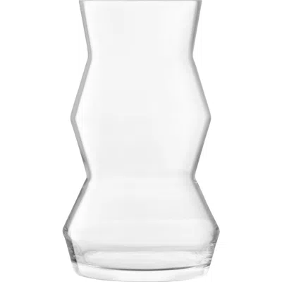 Lsa Sculpt Glass Lantern/vase In Transparent