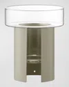 Lsa Terrazza Planter - 8.8" In Clear/concrete