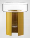 Lsa Terrazza Planter - 8.8" In Clear/mustard Yellow