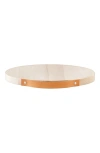 Lsa Utility Board With Leather Handle In Ash/brown