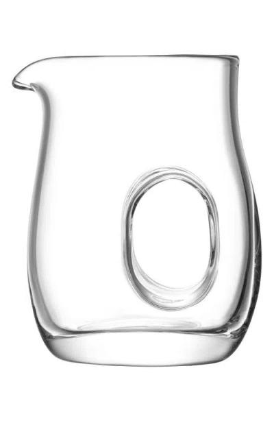 Lsa Void Glass Jug In Transparent