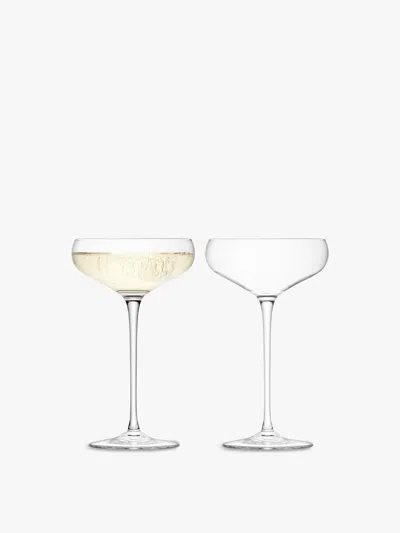 Lsa Wine Champagne Saucer (set Of 2) In Clear