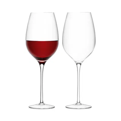 Lsa Wine Red Wine Goblet, Set Of 2 In Transparent