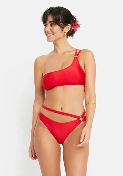 Lscn By Lascana Strappy O-ring Bikini Bottom In Multi