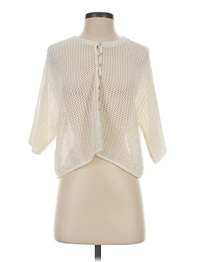 Pre-owned L*space 3/4 Sleeve Blouse In Ivory